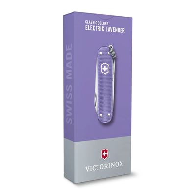 Couteau de poche CLASSIC SD ALOX 58 mm ELECTRIC LAVENDER VICTORINOX 0.6221.223G 3