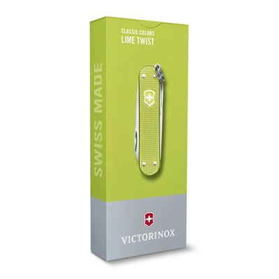 Couteau de poche CLASSIC SD ALOX 58 mm LIME TWIST VICTORINOX 0.6221.241G 2