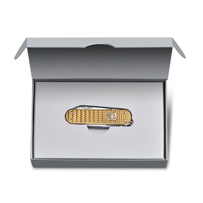 Couteau de poche CLASSIC SD ALOX PRECIOUS BRASS GOLD VICTORINOX 0.6221.408G 3
