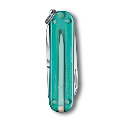 Couteau de poche CLASSIC SD 58 mm transparent TROPICAL SURF VICTORINOX 0.6223.T24G 4