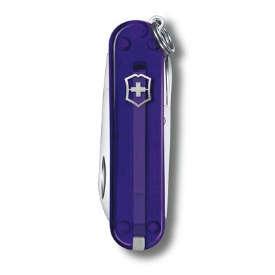 Couteau de poche CLASSIC SD 58 mm transparent PERSIAN INDIGO VICTORINOX 0.6223.T29G 2