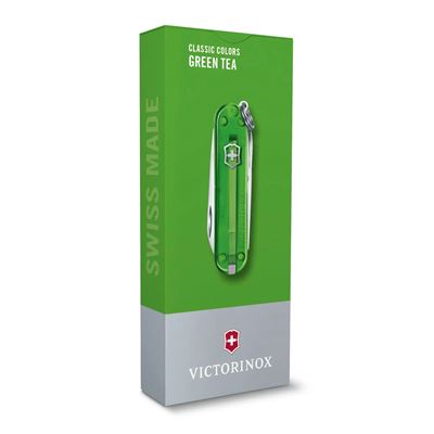 Couteau de poche CLASSIC SD 58 mm transparent GREEN TEA VICTORINOX 0.6223.T41G 3