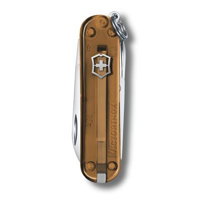 Couteau de poche CLASSIC SD 58 mm transparent CHOCOLATE FUDGE VICTORINOX 0.6223.T55G 2