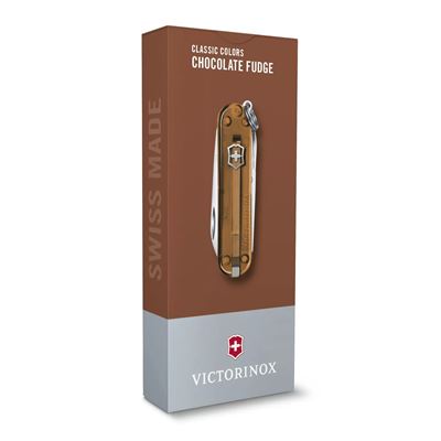 Couteau de poche CLASSIC SD 58 mm transparent CHOCOLATE FUDGE VICTORINOX 0.6223.T55G 3