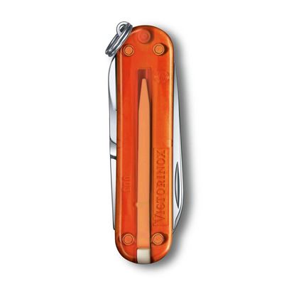 Couteau de poche CLASSIC SD 58 mm transparent FIRE OPAL VICTORINOX 0.6223.T82G 4