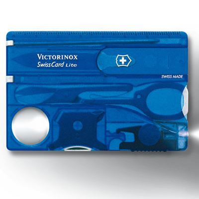 Carte SwissCard LITE BLEUE transparente