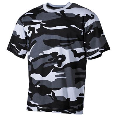 T-shirt à manches courtes en coton US SKY BLUE CAMO