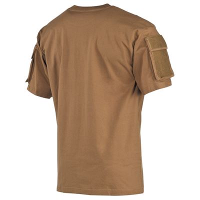 T-shirt tactique à manches VELCRO avec poche COYOTE MFH 00121R 2