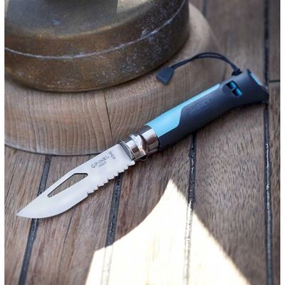Couteau VRI INOX n° 08 OUTDOOR lame combinée BLEU OPINEL 001576 3