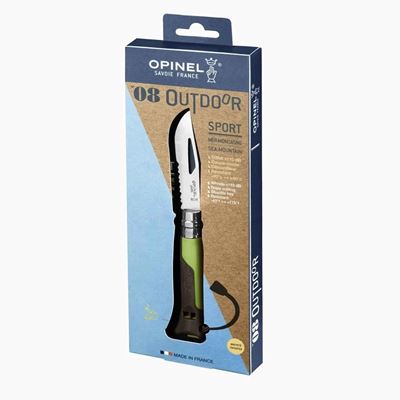 Couteau VRI INOX n° 08 OUTDOOR lame combinée VERT OPINEL 001715 4