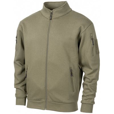 Sweat à capuche zippé TACTICAL VERT