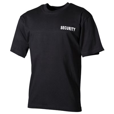 T-shirt SECURITY à manches courtes NOIR