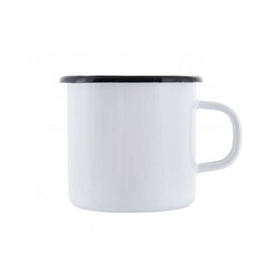 Tasse en métal émaillé 250 ml strong BLANC