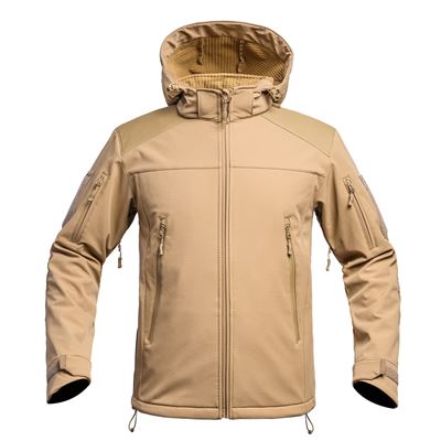 Veste FIGHTER V2 softshell avec capuche TAN