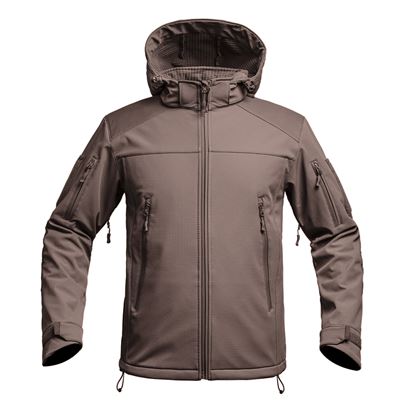 Veste FIGHTER V2 softshell avec capuche MARRON