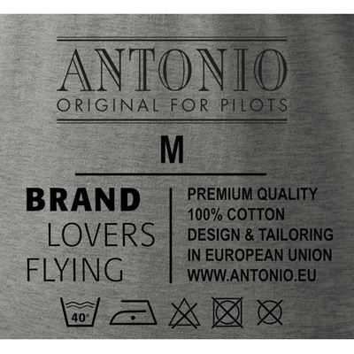 T-shirt avec le planeur DISCUS-2 GRIS ANTONIO® 011041041 4