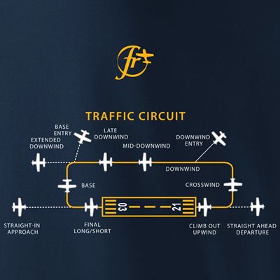 T-shirt avec circuit d'aéroport CIRCUIT BLEU ANTONIO® 011425 3