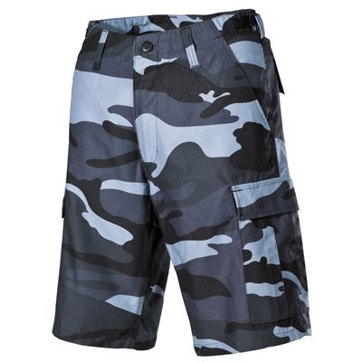 Short coupe américaine BDU poches latérales SKY BLUE CAMO