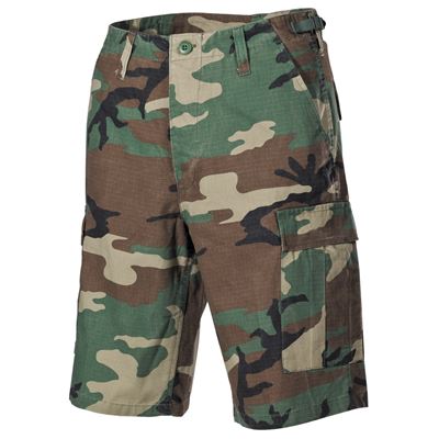 Short américain coupe BDU rip-stop délavé WOODLAND