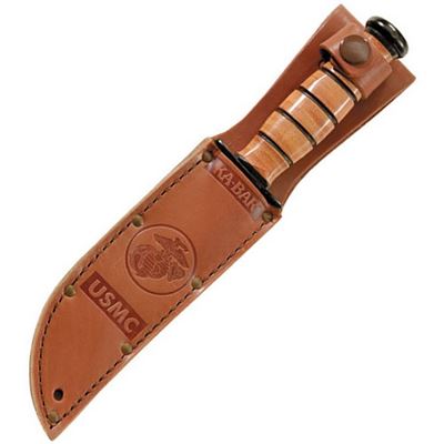 Couteau U.S.M.C. lame dentelée NOIR KA-BAR 02-1218 2