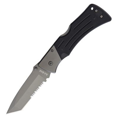 Couteau pliant G10 MULE TANTO NOIR lame dentelée