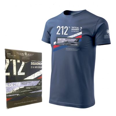 T-shirt AERO L-159 ALCA TRICOLOR BLEU