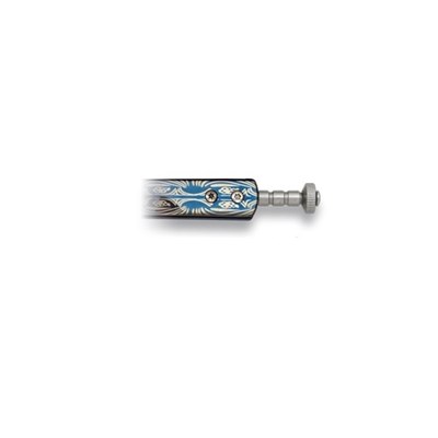 Couteau papillon RAIN BLUE avec ornements Albainox 02140 2