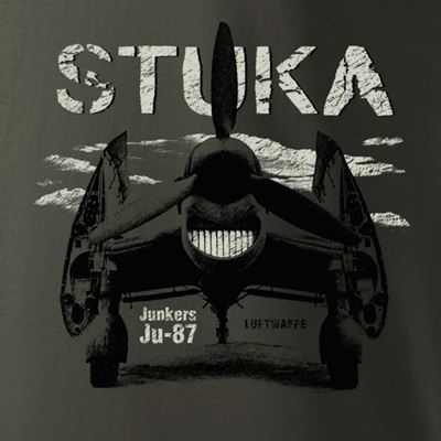 T-shirt Junkers Ju-87 STUKA GRIS-VERT ANTONIO® 0214501 2