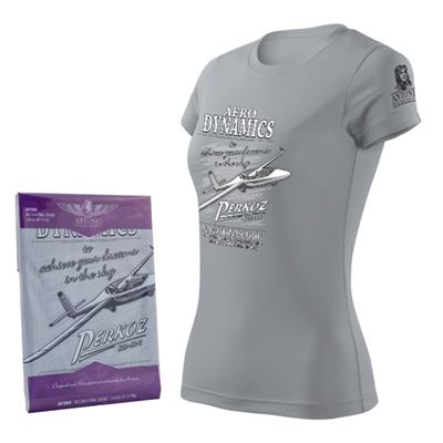 T-shirt femme SZD-54-2 PERKOZ GRIS