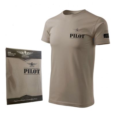 T-shirt PILOT MARRON