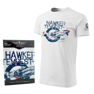 T-shirt RAF HAWKER TEMPEST BLANC
