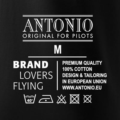 T-shirt LOCKHEED L-10 ELECTRA NOIR ANTONIO® 0214731 2