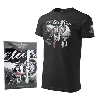 T-shirt LOCKHEED L-10 ELECTRA NOIR
