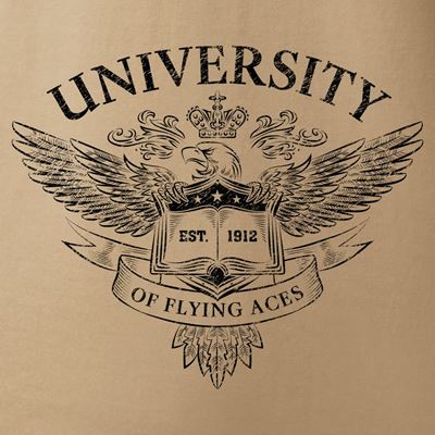 T-shirt UNIVERSITY des as de l'aviation COYOTE ANTONIO® 0214741 3