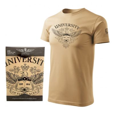 T-shirt UNIVERSITY des as de l'aviation COYOTE