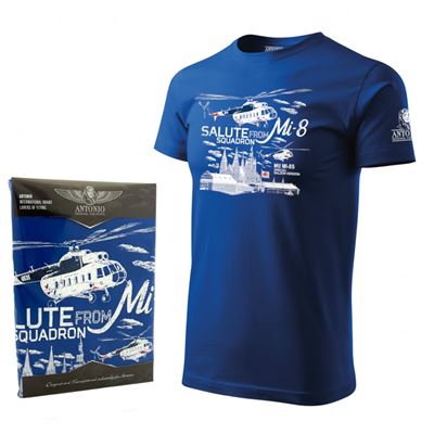 T-shirt Mi-8 SALUTE BLEU