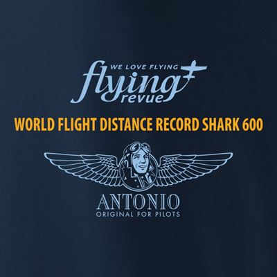 T-shirt RECORD mondial de distance parcourue BLEU ANTONIO® 0214811 5