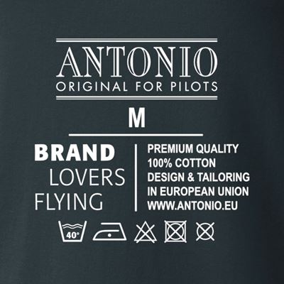 T-shirt avec un avion de combat léger L-39 SKYFOX GRIS ANTONIO® 0214991 4
