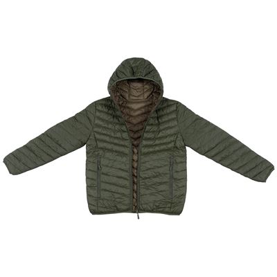 Veste réversible matelassée VERT/MARRON MFH Defence 03675B 3