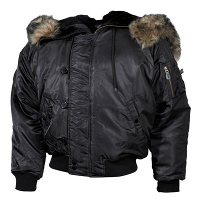 Veste à capuche N-2B POLAR NOIRE