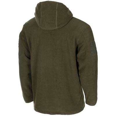 Sweat-shirt à capuche zippé FLEECE TACTICAL VERT MFH 03861B 3