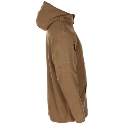 Sweat à capuche zippé FLEECE TACTICAL COYOTE MFH 03861R 2