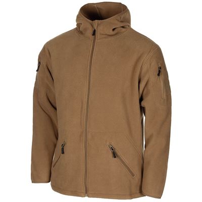 Sweat à capuche zippé FLEECE TACTICAL COYOTE