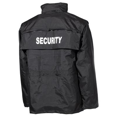Veste SECURITY imperméable NOIRE MFH 03913A 2