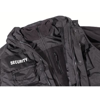 Veste SECURITY imperméable NOIRE MFH 03913A 4