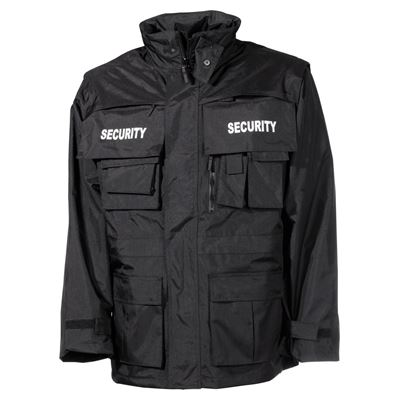 Veste SECURITY imperméable NOIRE