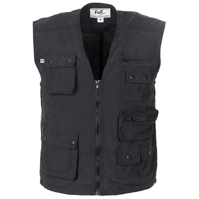 Gilet Outdoor Microfaser NOIR