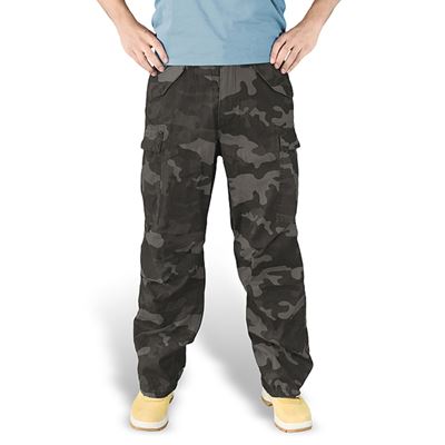 Pantalon VINTAGE FATIGUE BLACK CAMO SURPLUS 05-3596-42 2