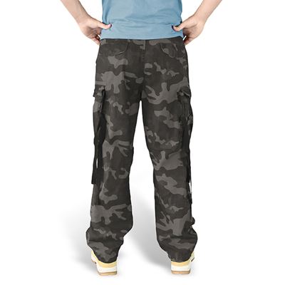 Pantalon VINTAGE FATIGUE BLACK CAMO SURPLUS 05-3596-42 4