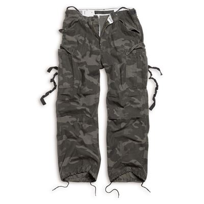 Pantalon VINTAGE FATIGUE BLACK CAMO